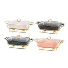 Casserole Dish Buffet Dish Tray Transparent Cover Buffet Server Chafer Food