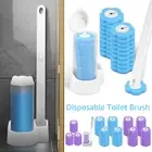 Toilet Brush Cleaning Kit with Toilet Brush Refills Practical Toilet Bowl pavUG
