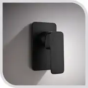 Simplus SS304 Shower Mixer Tap Square Single Handle Head Bath Tub Wall Mount Watermark Black