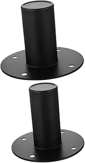 2pcs Loudspeaker Metal Base Indoor Stage Speaker Support Compact and Lightweight Speaker Bracket Smooth Edges for Safe Use Durable Iron Material for Long Lasting Performance