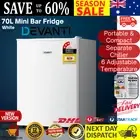 Devanti Bar Fridge Mini Freezer Small Refrigerator Portable Home Wine Cooler 70L