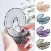 Mouth Guard Container Retainer Box U Shape Denture Storage Box Oral Cleaning