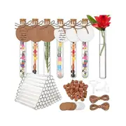 60 Pcs Test Tube With Cork, 16X150mm(20Ml), Plastic Test Tubes With Kraft Paper Tag & Rope Funnel Transparent Color