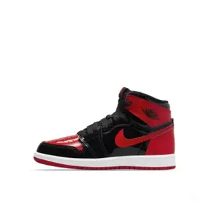 [現貨]沃皮斯 Jordan 1 Retro High OG  Bred Patent  特殊漆皮 黑紅 童鞋 中童