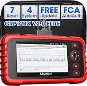Launch OBD2 Scanner CRP123X V2.0, 2025 Lifetime Update WiFi Scan Tool, Engine at SRS Airbag Scanner, 7 Resets Diagnostic Scanner, Code Reader for All Cars, AutoVIN, FCA SGW, Voltage Monitor