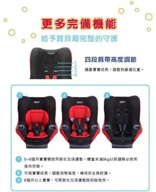 【優兒房】GRACO 0-4歲前後向嬰幼兒汽車安全座椅 MYRIDE 贈 Goodhouse皮椅止滑墊 (二片式)