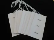 White Recycled Card Large Stock Style Size Price Swing Tags Pack of 200