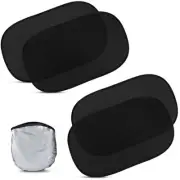 4 Pack UV Protection Car Side Window Shades Blocker Cover for Baby (Deep