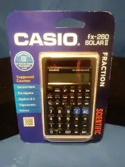 NEW CASIO fx-260 SOLAR II Solar Scientific Calculator Sealed