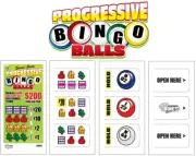 NEW pull tickets **FULL CASE** PROGRESSIVE BINGO BALLS - Seal Card Tabs