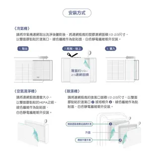 怡悅靜電空氣濾網 抗菌版 適用於 Honeywell 3M 小米等品牌 空氣清淨機 冷氣機 除濕機