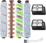 Hepa Filter Main Roller Brush Bar Compatible with Bissell Crosswave 1713 1785 Pet Pro 2223N Cordless 2582N Motor Cleaner 1866 1868 1934 1926(Set 1)