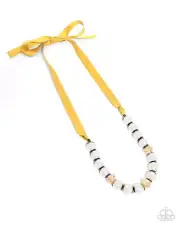 Paparazzi Exclusive Ease Yellow Necklace NWT