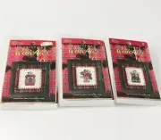 Dimensions Christmas Quickies Ornament Counted Cross Stitch Kit Lot of 3