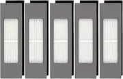 (5 Pieces) HEPA Filter for Robot Vacuum Ecovacs DEEBOT N10 N10+ OZMO 920 950 T8 AIVI Max T9 T5 N5 N7 N8+ N8 Pro Plus DX55 DX93 DJ65, Robot Vacuum Cleaner Filter Kit, Replacement Parts 5 Filters