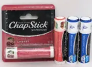 ChapStick Lip Balm Lot, (2) Cherry & (2) Original