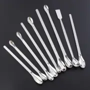 9 in Thickened Lab Stainless Steel Spoons Mixing Scoop