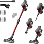 Cordless Vacuum Cleaner, 45KPA/60Mins Runtime, Self-Stand Vacuum Cleaner,Anti-Tangle Wireless Vacuum,Wall-Mount Charging, with Smart Display, Auto Mode, Lighting, for Hard Floor Carpet Pet Hair