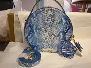 Brahmin Oceangrove Collection Joyful Lane Crossbody Bag Matching Hang Tassel Tag