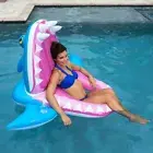 Swimways Eaten Alive Floats Shark Float Pool Lounge Chair & Blowup Blaster