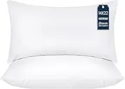 Utopia Bedding Throw Pillows Insert (Pack of 2, White) - 14 x 22 Inches Bed and Couch Pillows - Indoor Decorative Pillow