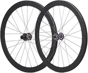 700C Carbon Fiber Road Wheel with Wheel 46mm Height with Stainless Steel Spokes Disc Brake Bicycle Wheel Vaccum Type llll.
