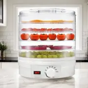 5-Tray Food Dehydrator 350W Commercial Grade White Machine for Jerky/Fruit/Herbs