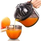 Citrus Juicer, Orange Lemon Manual Hand Squeezer, Anti-Slip Lid Rotation Reamer