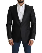 Dolce & Gabbana Tailored Notch Lapel Blazer Men Black Suits & Blazers