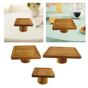 Wooden Cake Stand Cake Holder Cupcake Pedestal Accessories for Muffins, Pastries