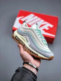 在飛比找Yahoo!奇摩拍賣優惠-Nike Air Max 97 灰綠色 子彈復古休閑氣墊跑步