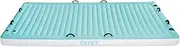 INTEX 56289EP Inflatable Floating Water Lounge: Soft Fabric Handles – Built-in Cup Holders – Secure Tie-Downs – 880lb Weight Capacity – 122" x 72" x 7"