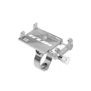 Aluminum Alloy Bicycle Phone Holder Motorcycle Handlebar Mount For 3.5-6.2' SmartPhone For Iphone Xs Max Xr X 8 Samsung Xiaomi Titanium