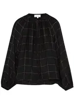 Bella Dahl Checked Metallic-weave Twill Shirt - Black - L (UK14 / L) L (UK14 / L)