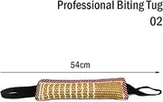 Dog Biting Pillow Tug Stick Hemp Training Chewing Durable Linen Molar Clean Teeth Interactive Toys Outdoor 2 Rope Pets Supplies cleaning expends energy grinding teeth (Color : 02)