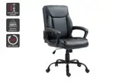 Ergolux Boston Padded Mid Back Office Chair (Black), Furniture.