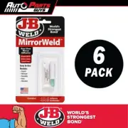 6 Pack JB Weld Mirrorweld Adhesive Bonds Rear View Mirrors To Windscreen | 33701