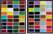 Kissho Paint for Japanese Painting, Made in Square Face, 72 Colors