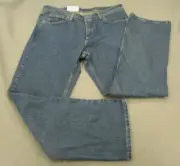 Magellan Jeans Mens 38x34 Blue Bootcut Cotton Work Pants Denim Adult Western NEW