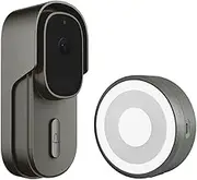 Wireless Two-Way Video Doorbell with PIR Motion Detection for Families with Shared Device Access, Black
