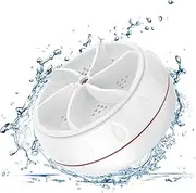 NADUSEP Portable Small Washing Machine, Ultrasonic Turbine Mini Washing Machine & Dishwasher with Suction Cups for Home Travel College Room RV Apartment, Turbo Washer for Cleaning Sock
