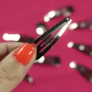 Bulk Buy of 300 Long Nickel Colored Metal 1-1/2" Hair Snap Clips