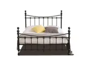 Istyle Modern Classic Julia King Metal Bed Frame Black