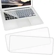 EKIND 2 Sheets Universal Waterproof and Dustproof Keyboard Cover for 15-17 Inch Laptops, with Keypad Keyboard Cover Size (L:14.17" x W:5.08"), Ultra Thin Silicone Skin Protector (Transparent)