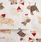 NEW FULL FLEECE SHEET SET FITTED SHEET SET DOG PRINT PUPPY PRINT CUDDLDUDS