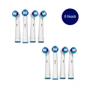 Compatible Toothbrush Replacement Heads - 8 Heads - Precision