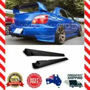 Fits (01-05) Subaru IMPREZA WRX - Side Skirt Panels Matte Black Bottom Line