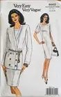 Vogue 8662 sewing pattern Very Easy chic DRESS & JACKET Sizes 14-16-18 UNCUT FF