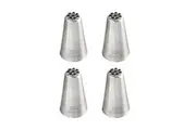 4x Mondo Stainless Steel #234 Grass/Hairs/Fur Piping Tip Icing Cake Nozzle SLV