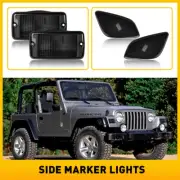 For 1997-2006 Jeep Wrangler TJ Smoke Bumper Signal Fender Side Marker Lights EAW